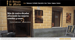 Desktop Screenshot of elbodegondemario.com