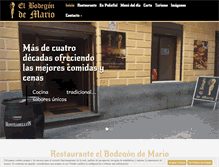 Tablet Screenshot of elbodegondemario.com